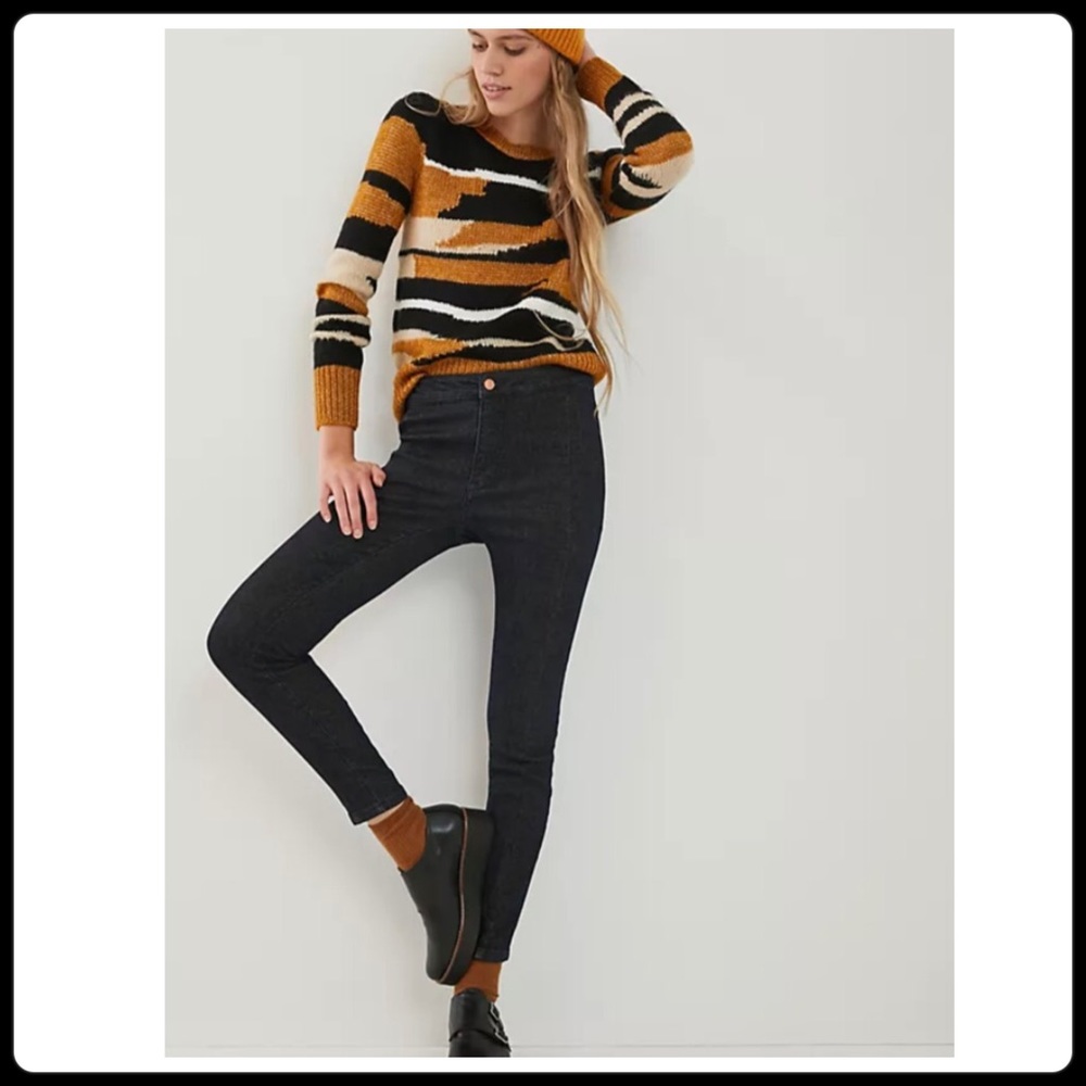 Anthropologie Pilcro shimmer high rise denim leggings
